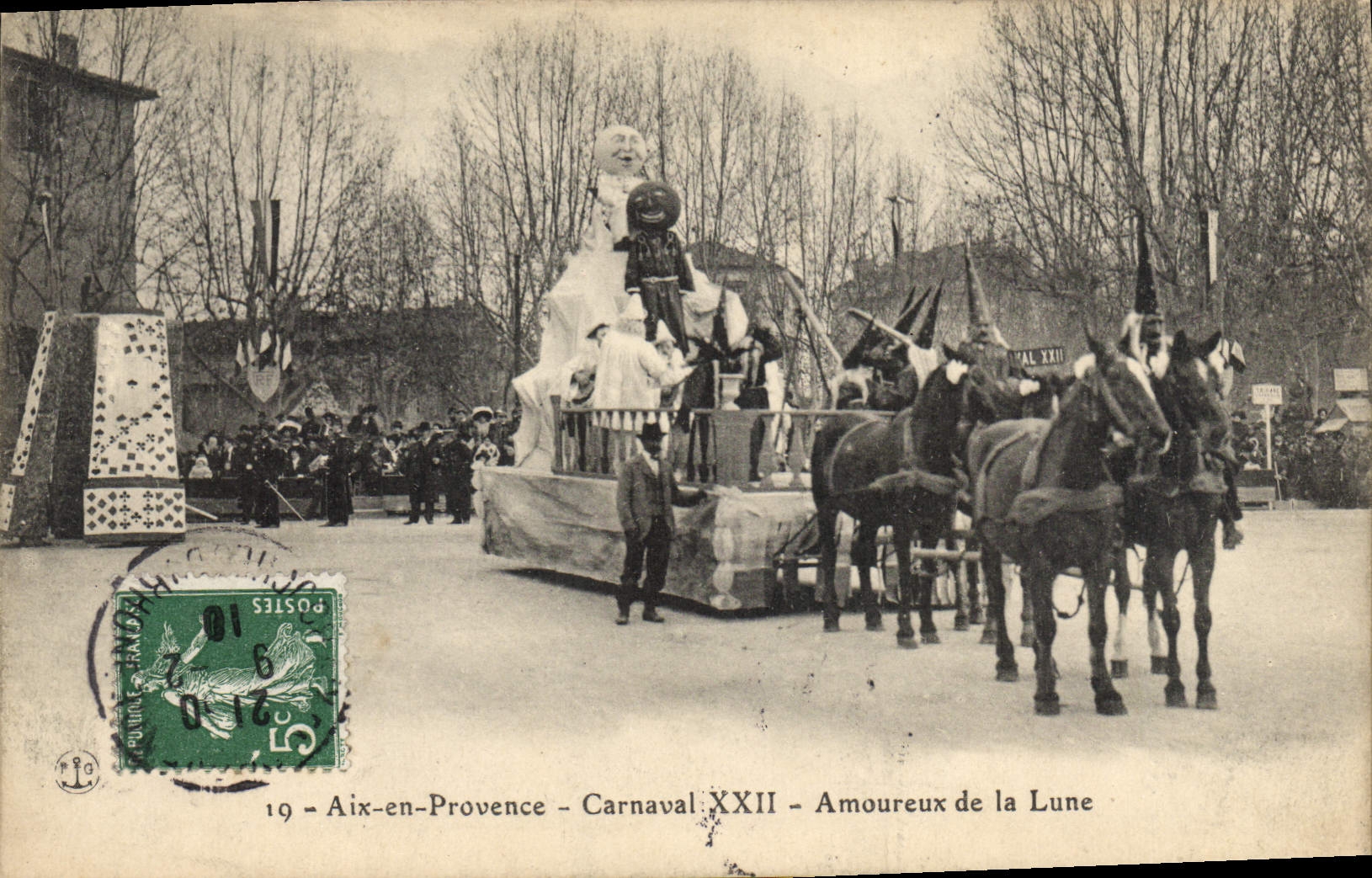 CPA Aix en provence Carnaval XXII Amoureux de la lune