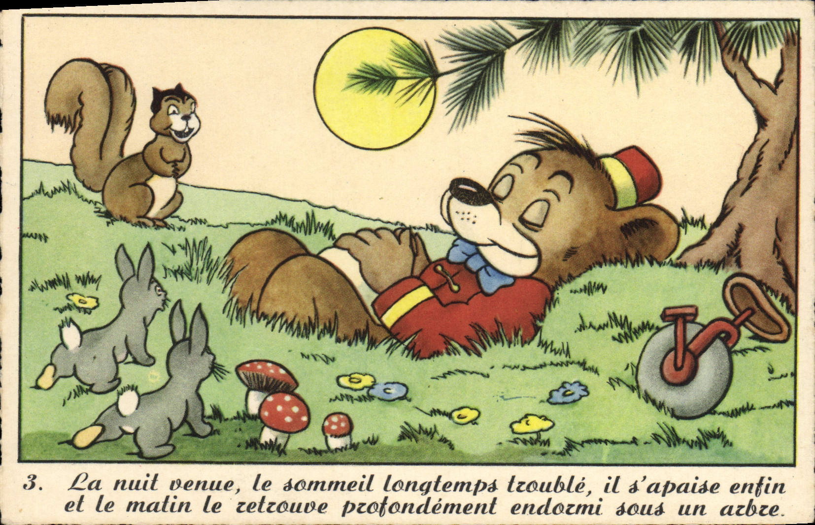 Vintage Postcard Imagination Illustrator Walt Disney Bear