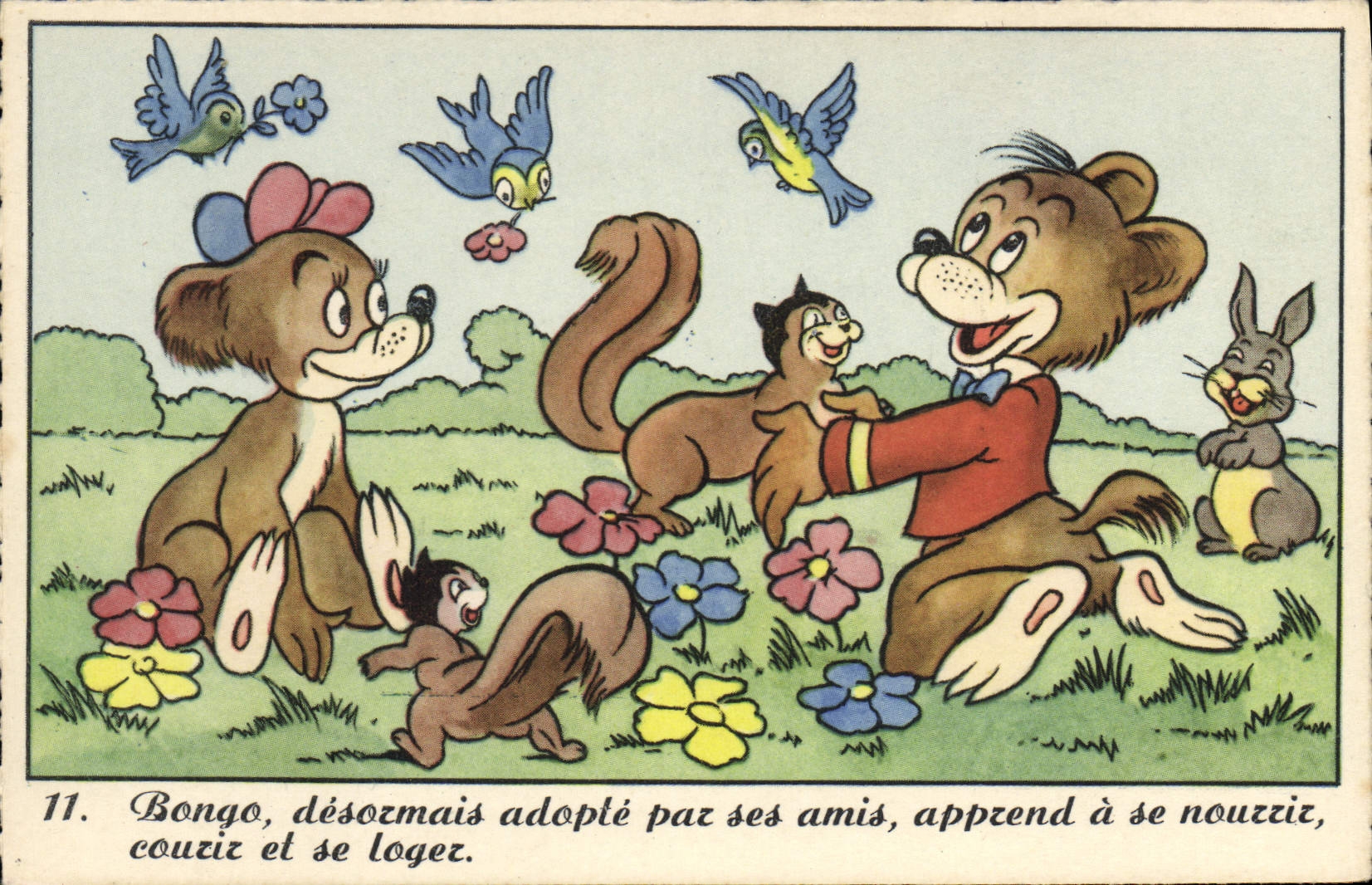 Vintage Postcard Imagination Illustrator Walt Disney