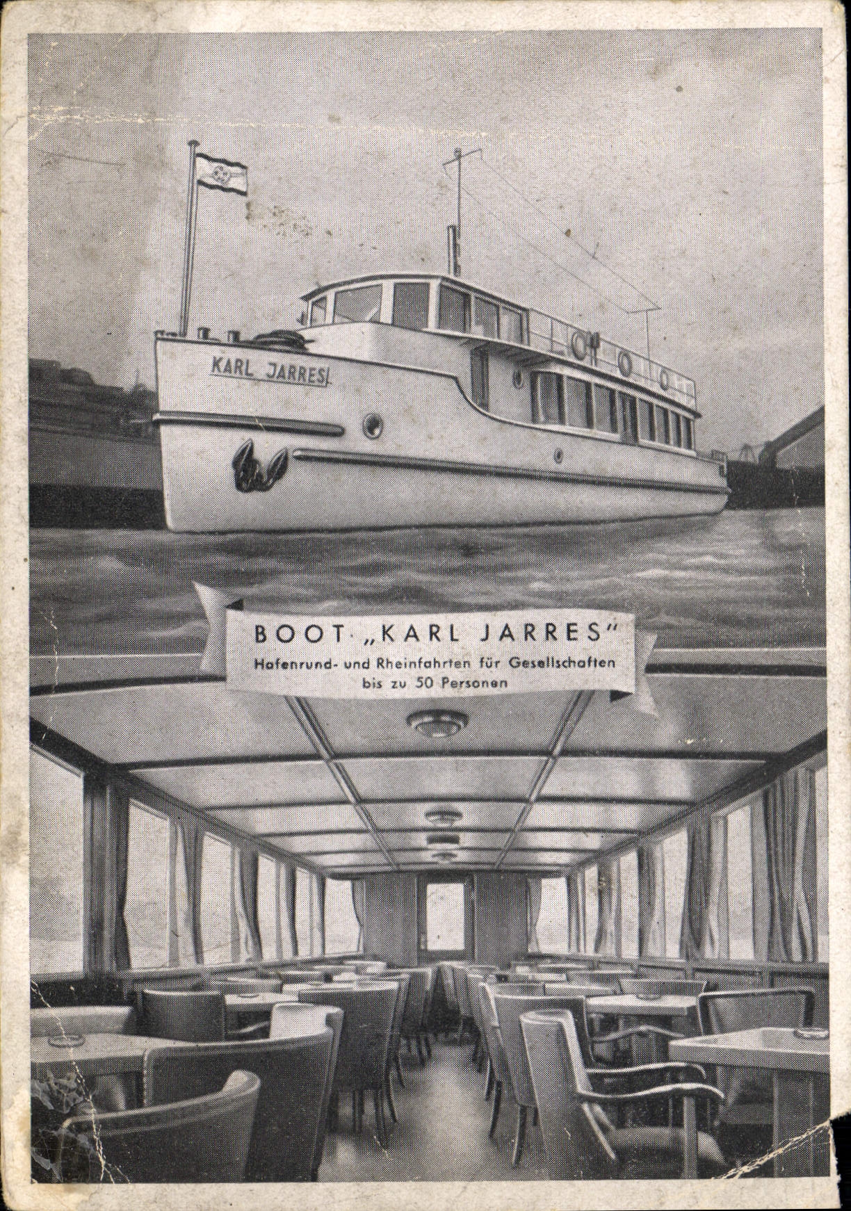 CPA Bateau Boot Karl Jarres
