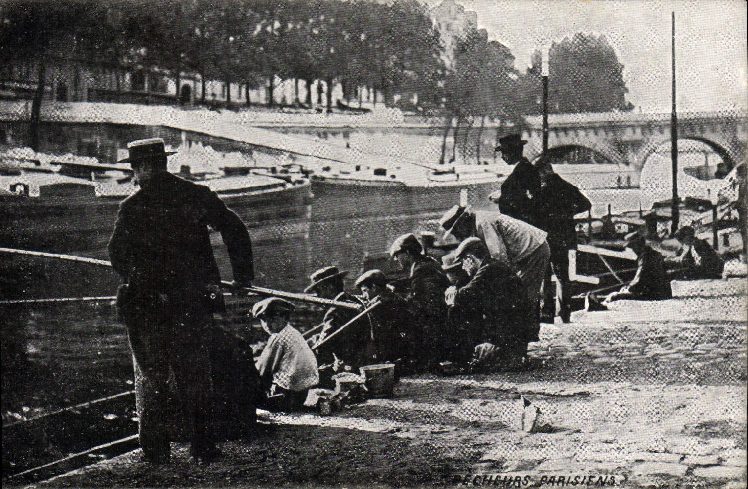 CPA Peche Pecheurs parisiens 