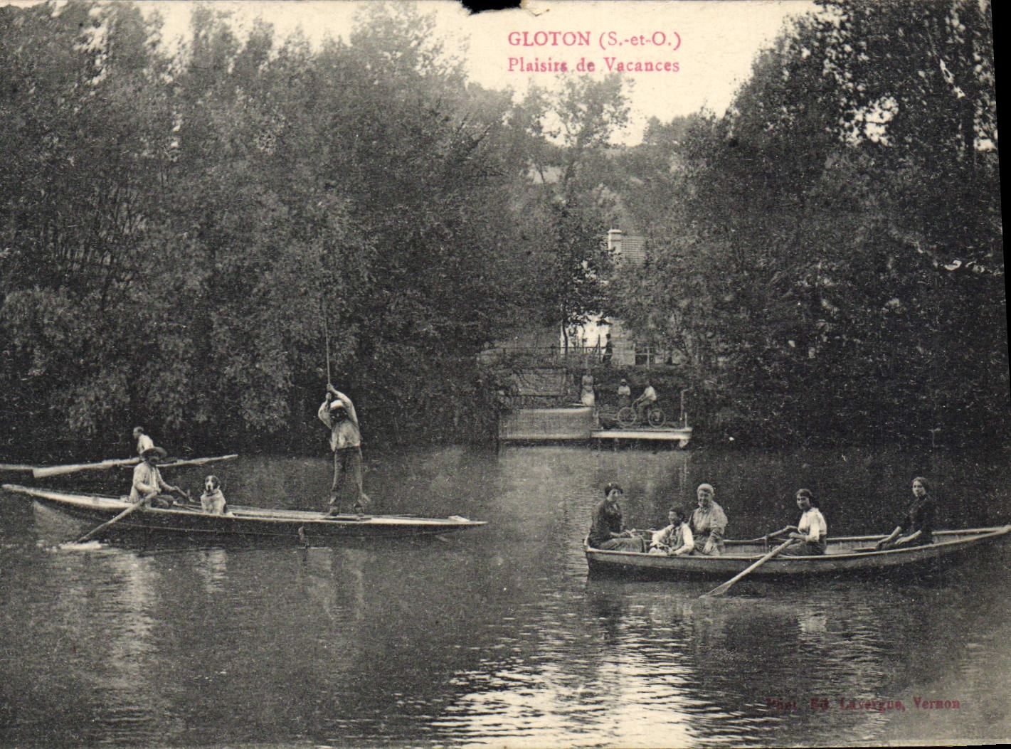 Postal Gloton Placeres de vacaciones Veche