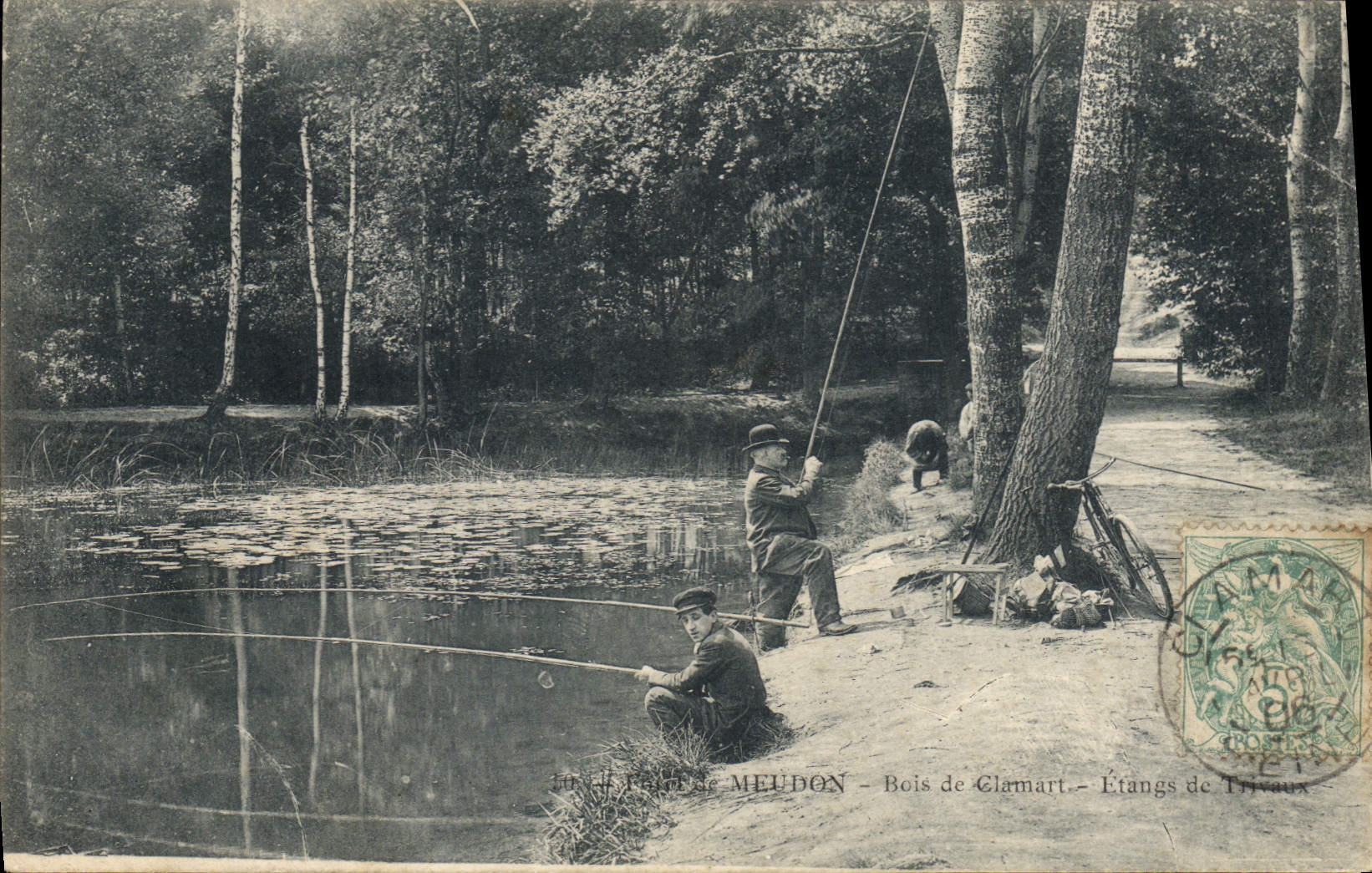 Postal Taladro de Meudon Madera de Clamart Estanques de Trivaux