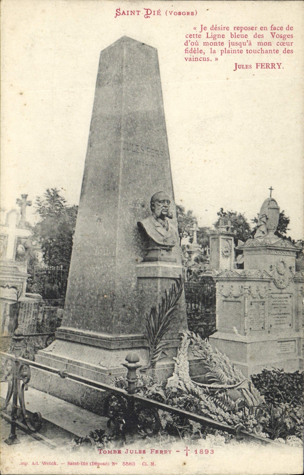 Vintage Postcards Mort Die Saint Fall Jules Ferry