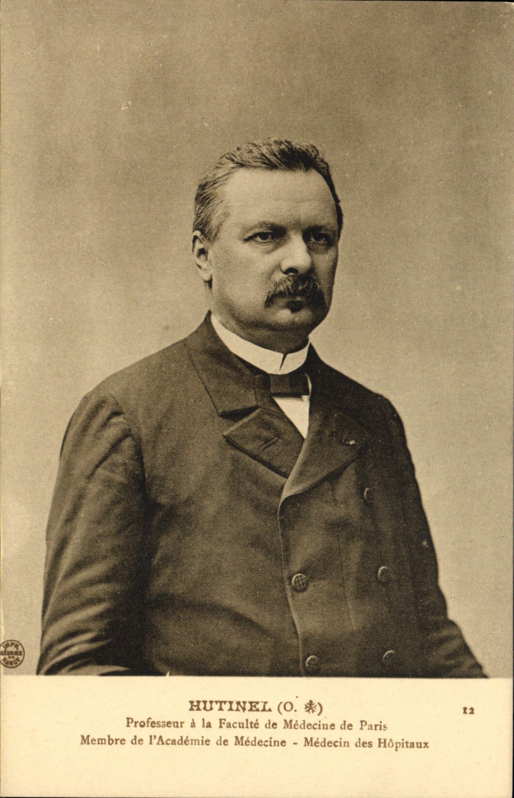 CPA Sante Militaria Hutinel Professeur a la Faculte de Medecine de Paris La Bourboule Choussy et Perriere 
