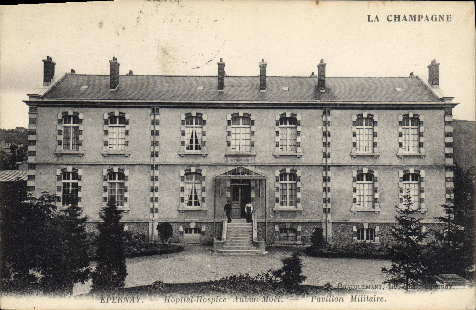 CPA Sante Militaria Epernay Hopital Hospice Auban Moet Pavillon Militaire