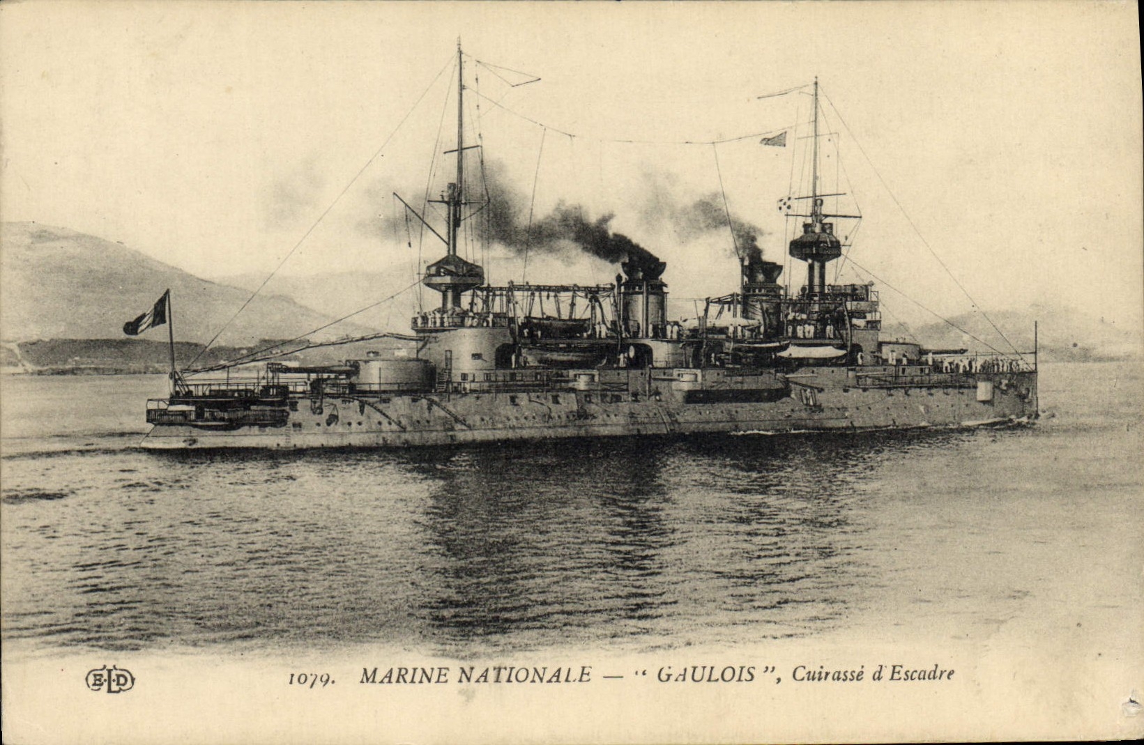 Vintage Postcard Gallic Bateau Armours squadron