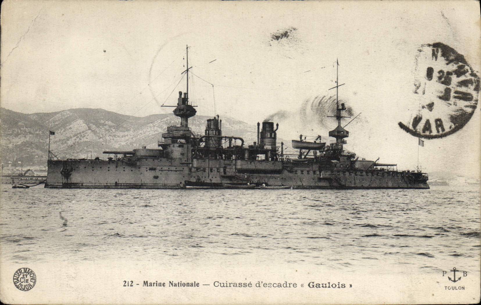 CPA Bateau Cuirasse d'escadre Le Gaulois