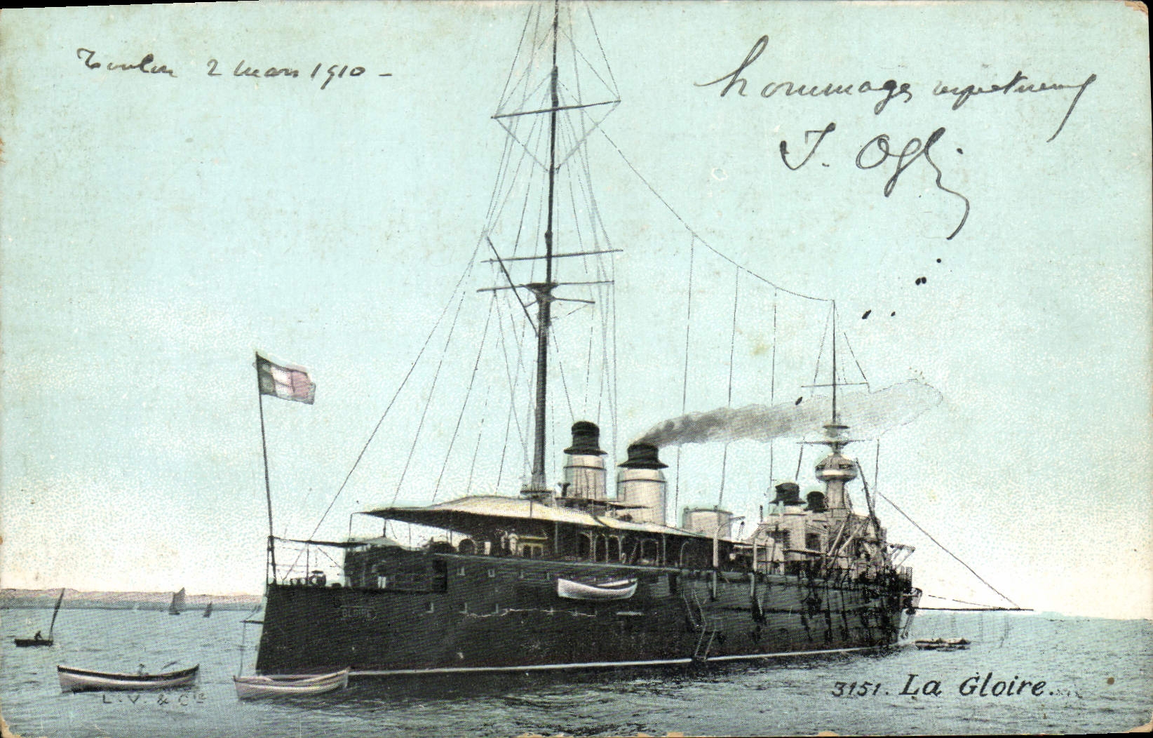 CPA Bateau La Gloire 