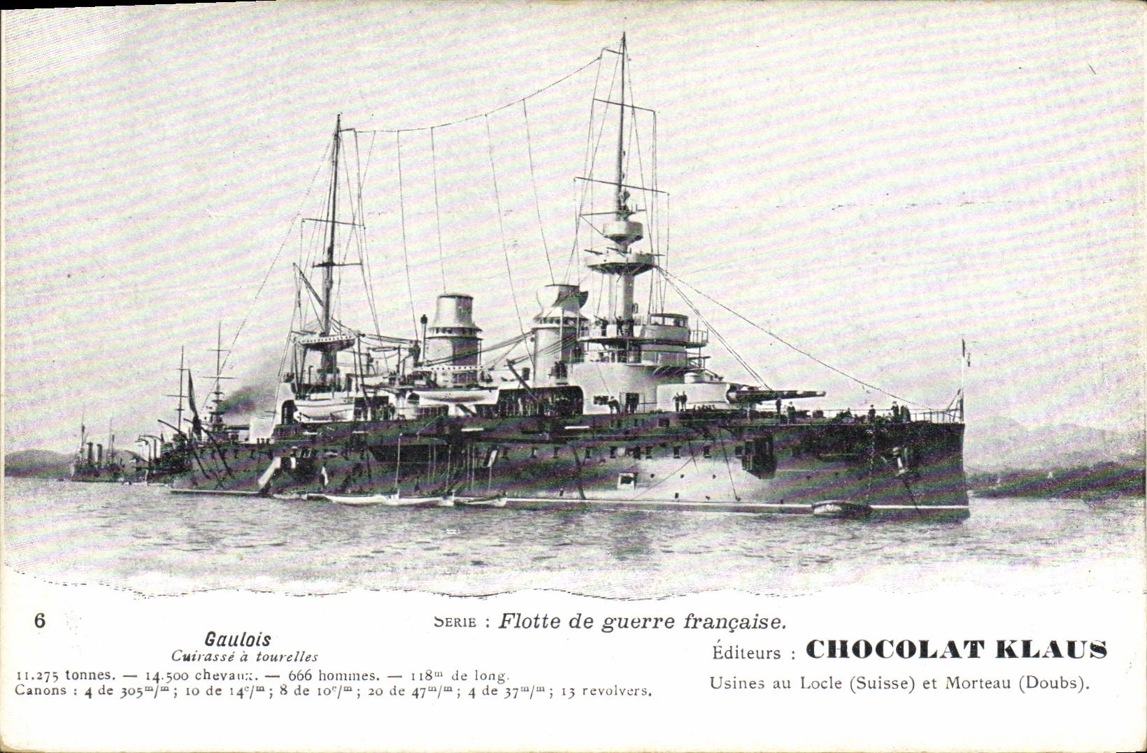 CPA Bateau Gaulois Cuirasse a tourelles