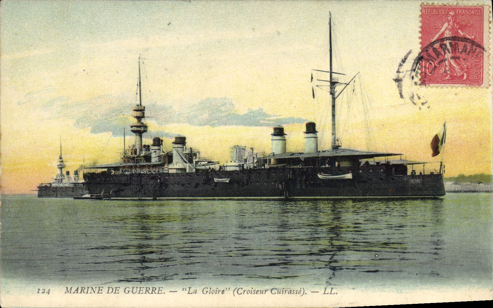 CPA Bateau La Gloire Croiseur Cuirasse