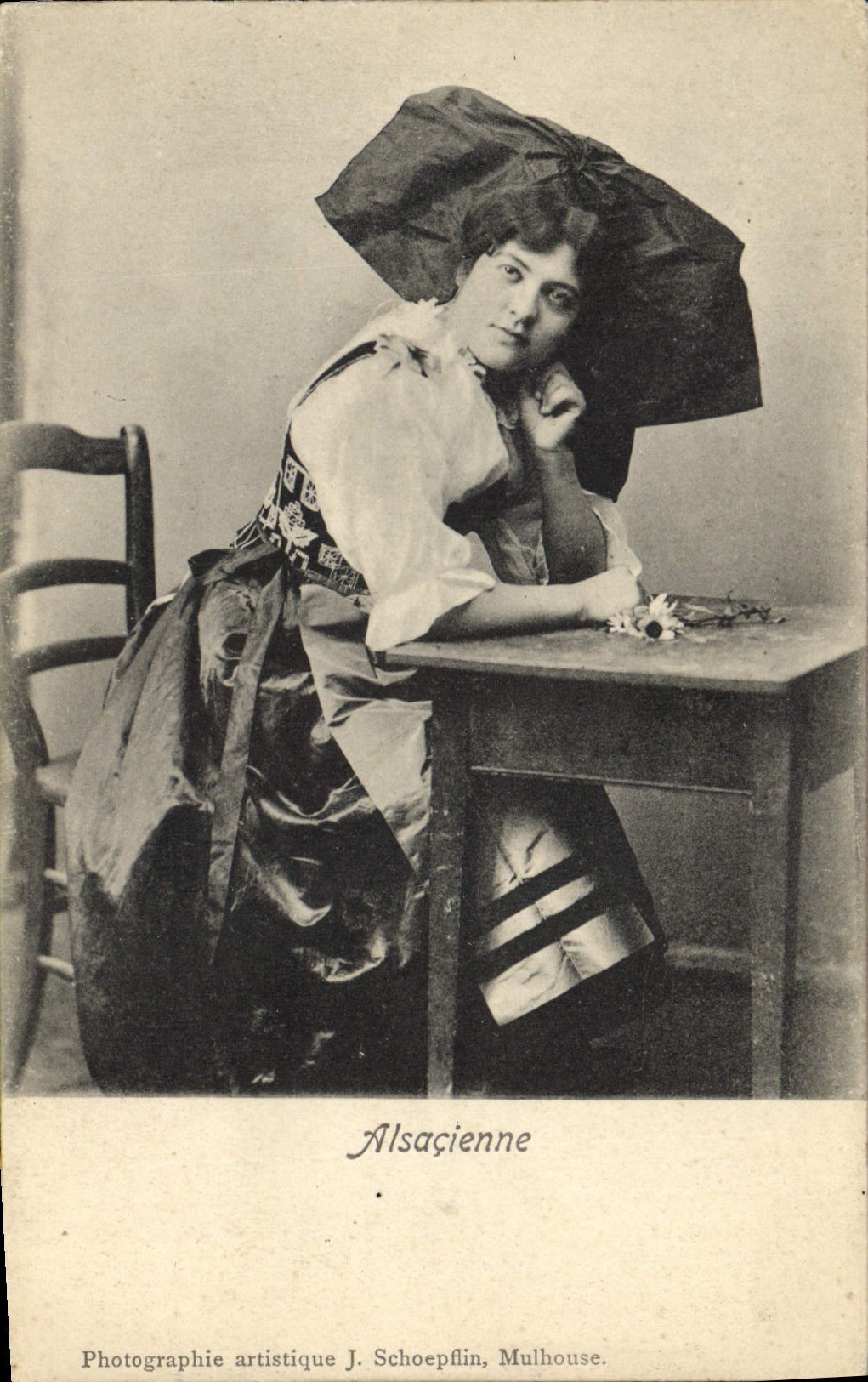 CPA Folklore Alsace Alsacienne 