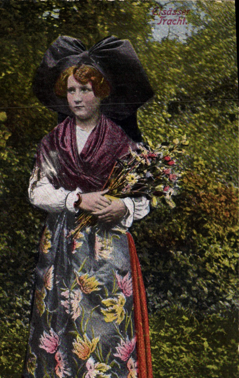 CPA Folklore Alsace 