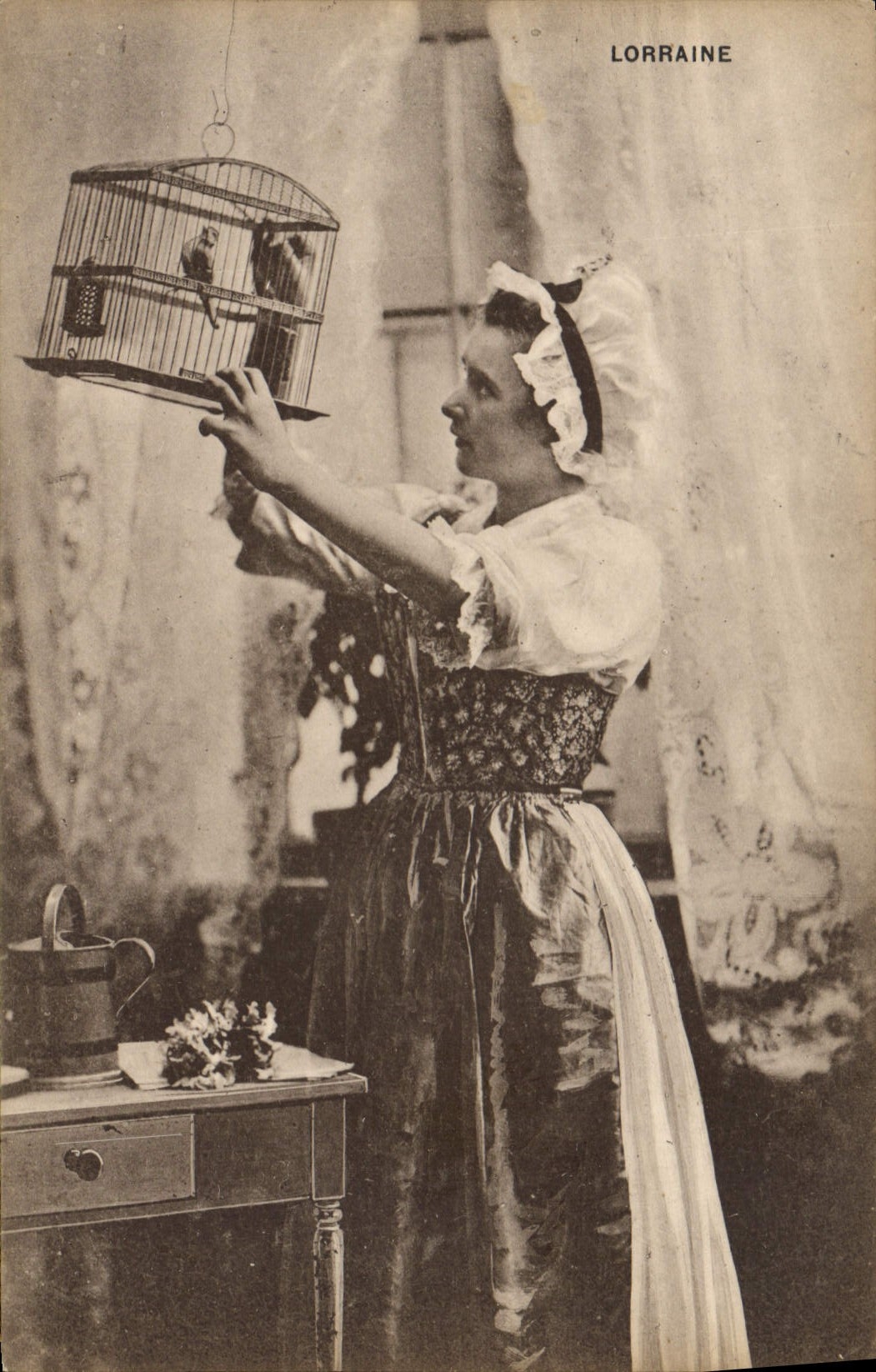 CPA Folklore Alsace Lorraine