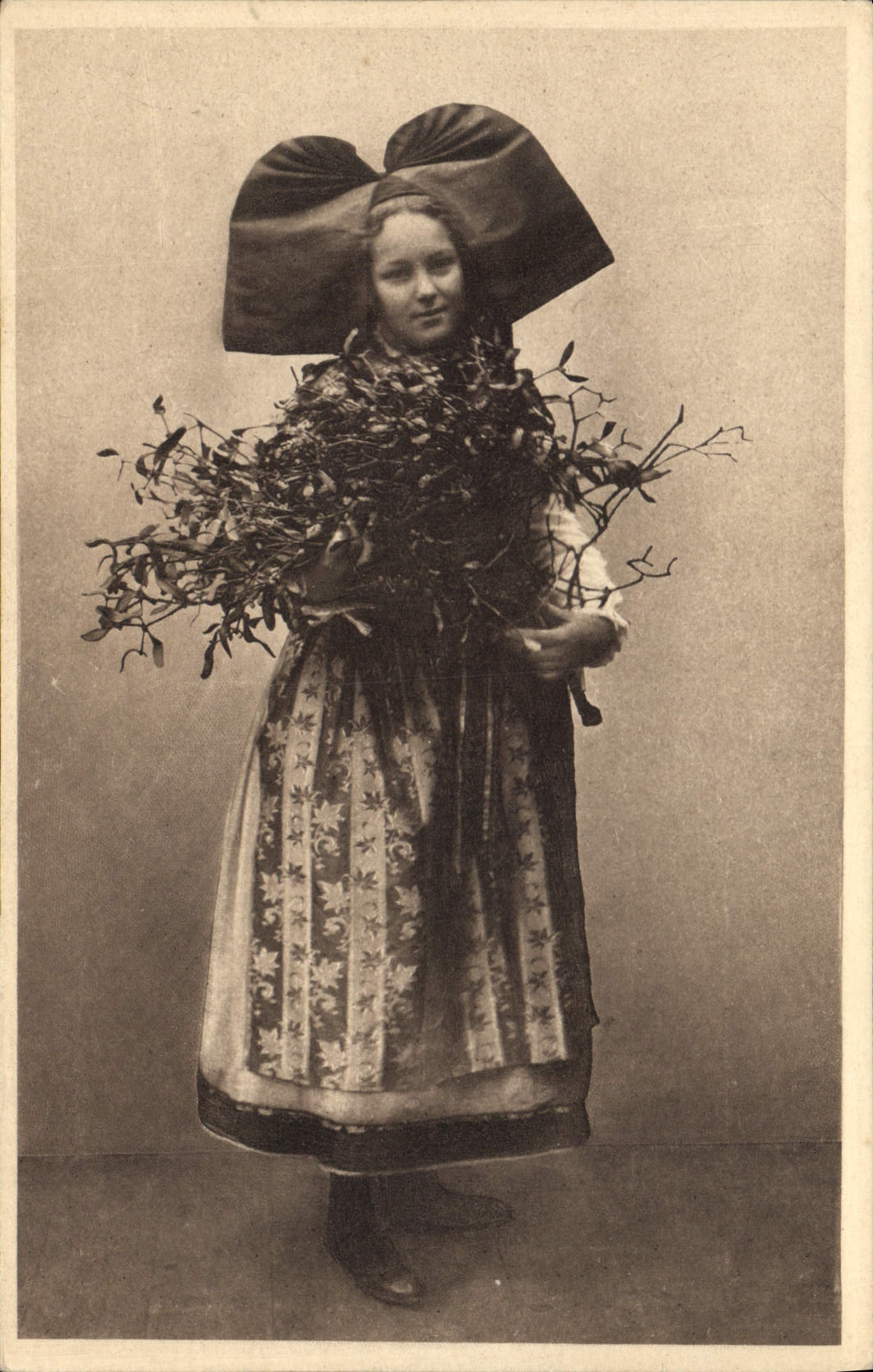 CPA Folklore Alsace Alsacienne 