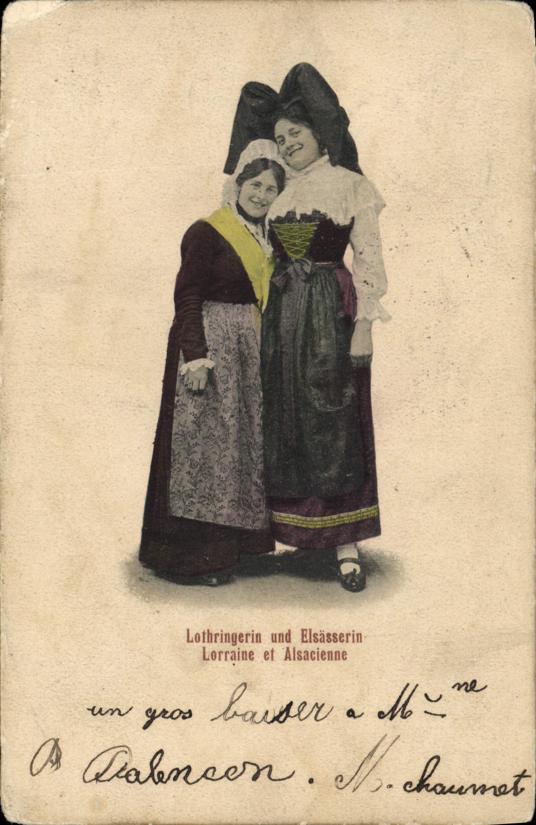 CPA Folklore Alsace Lorraine et Alsacienne 