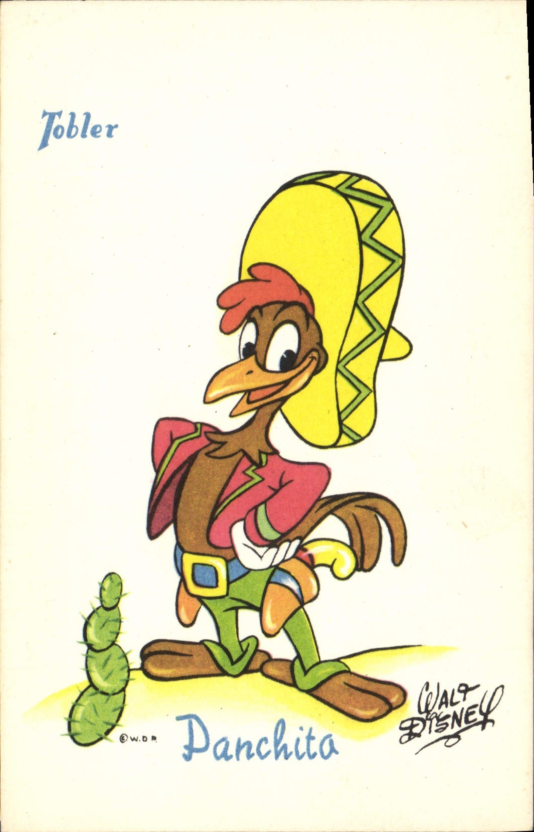 CPA Fantaisie Walt Disney Tobler Panchita