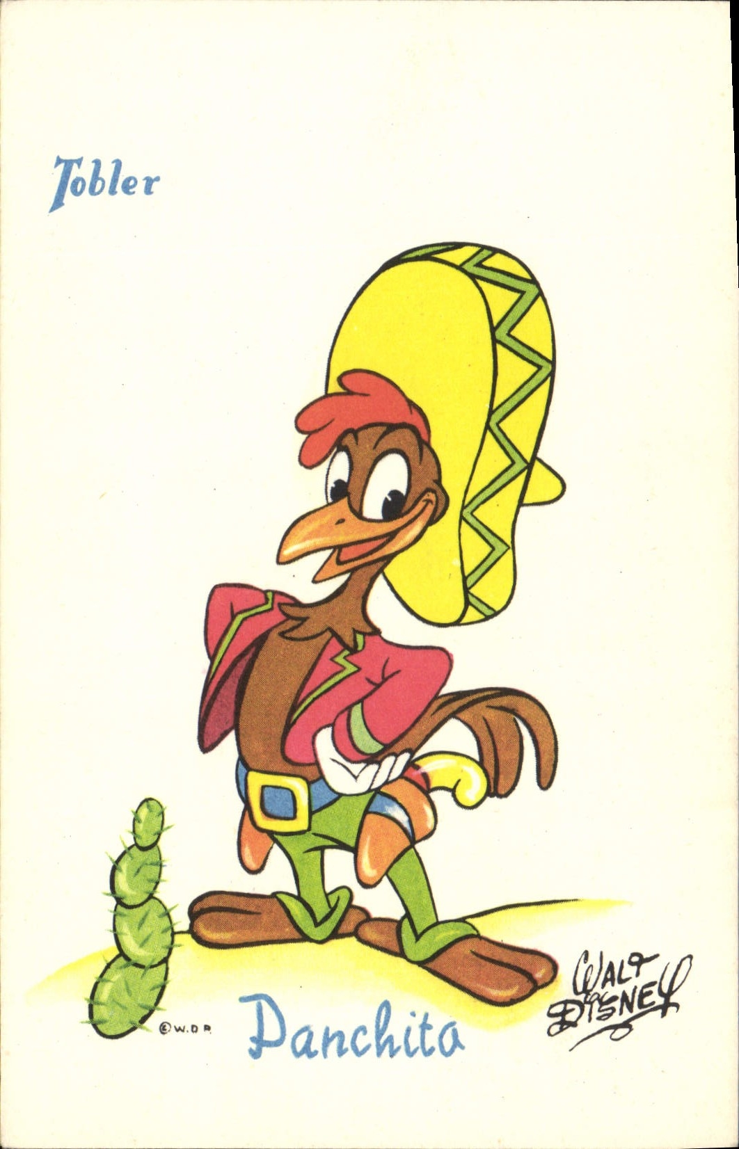 CPA Fantaisie Walt Disney Tobler Panchita