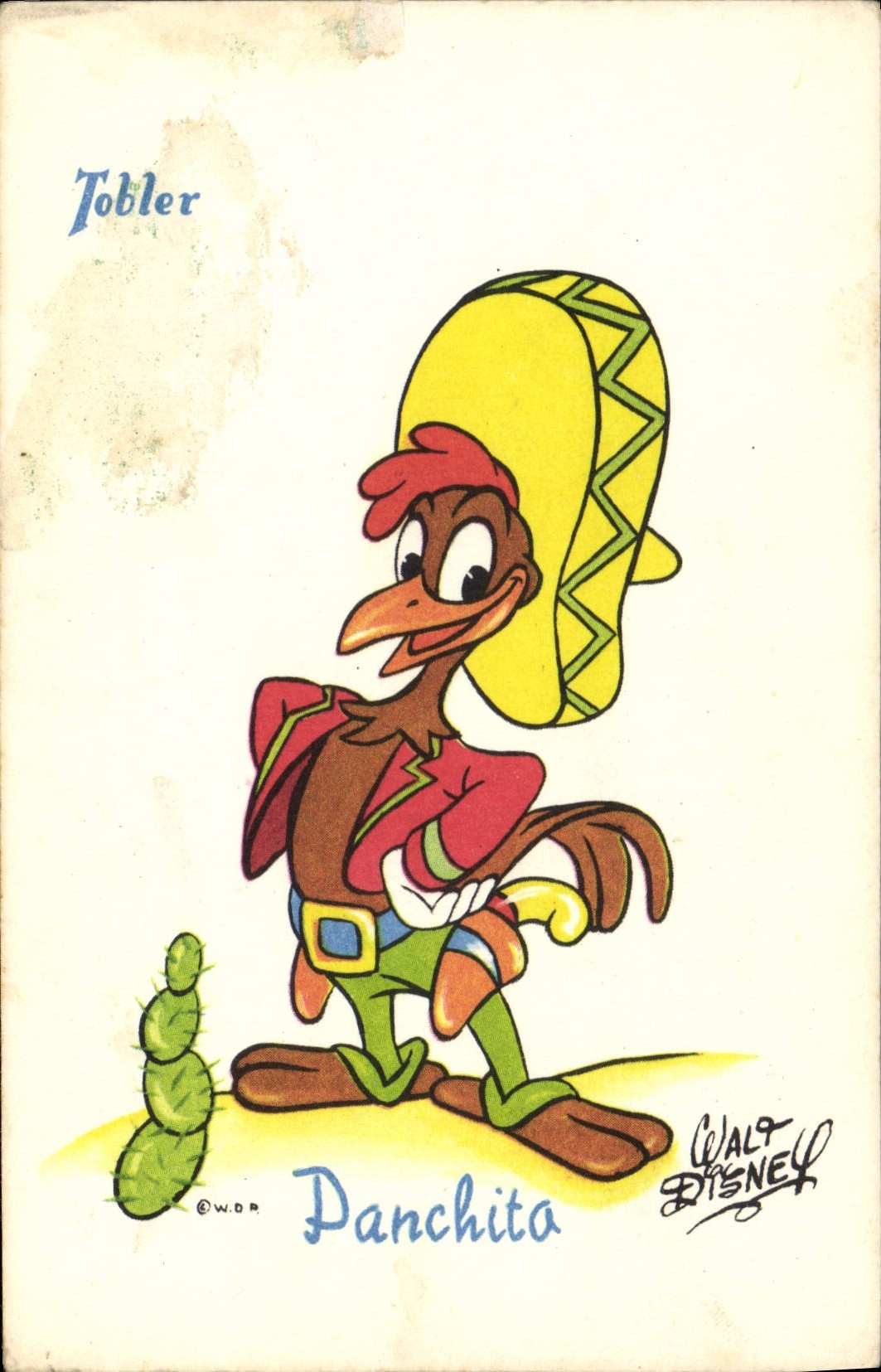 CPA Fantaisie Walt Disney Tobler Panchita