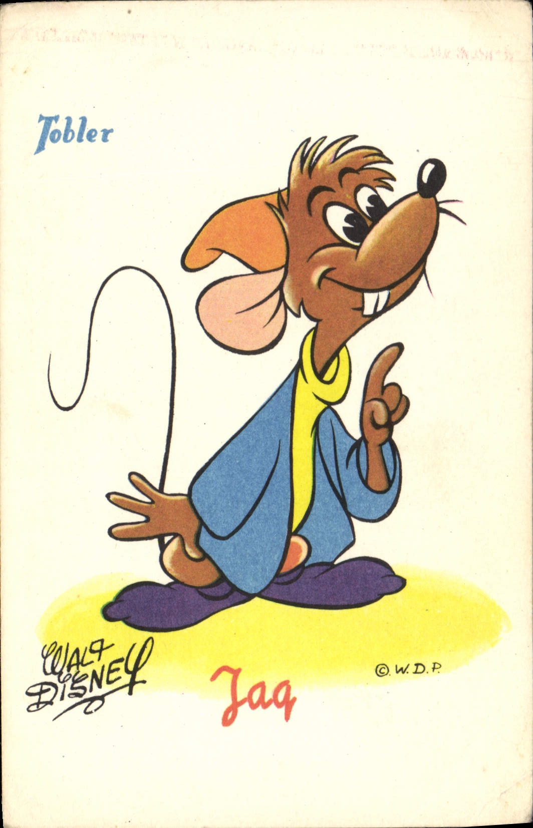 CPA Fantaisie Walt Disney Tobler Jag