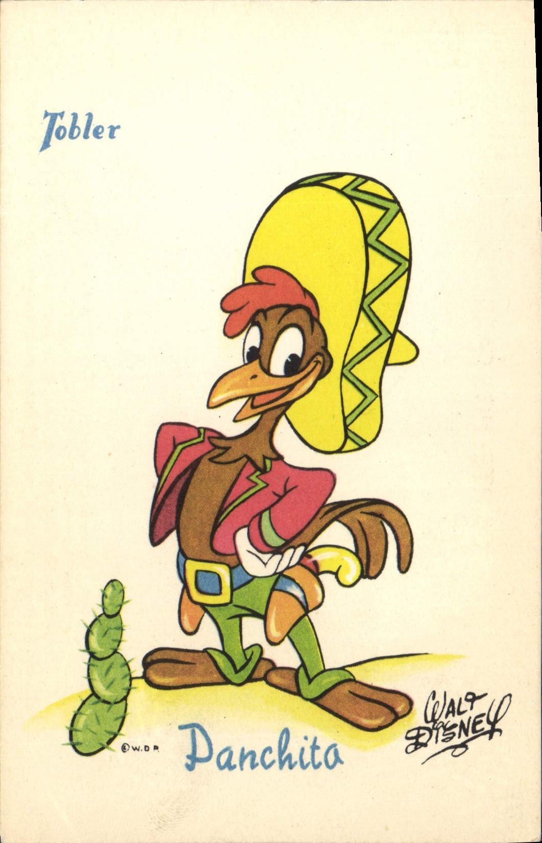 CPA Fantaisie Walt Disney Tobler Panchita