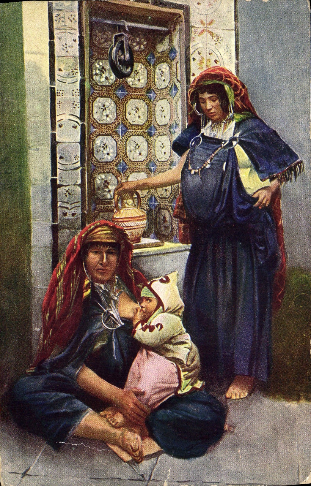 CPA Fantaisie Orientalisme Femme