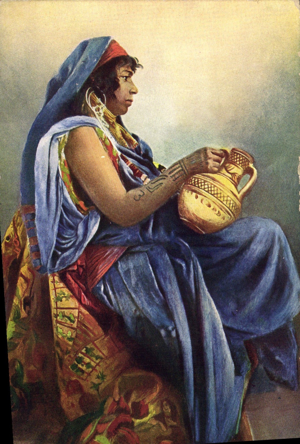 CPA Fantaisie Orientalisme Femme