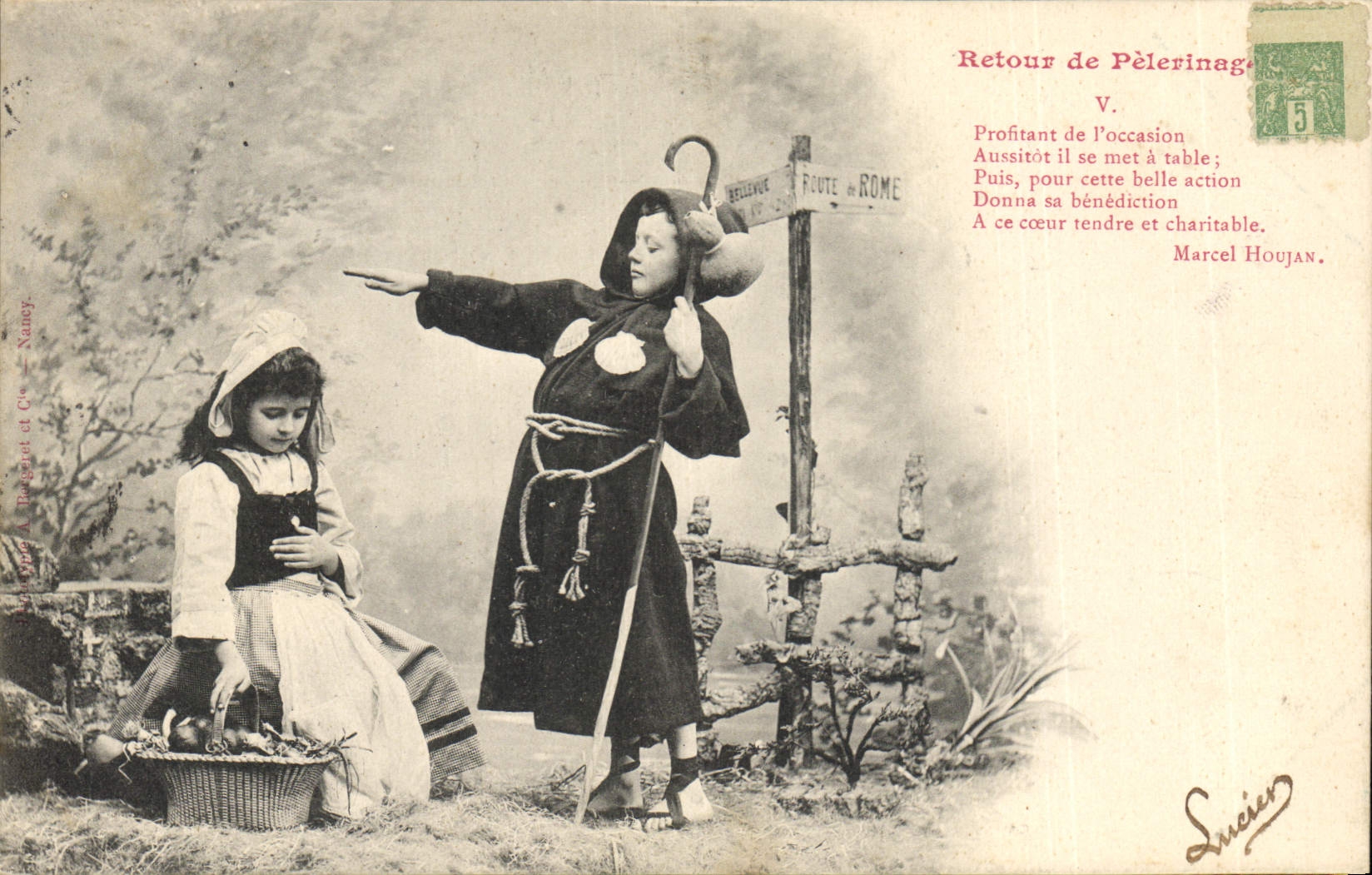 CPA Fantaisie Enfants Retour de pelerinage