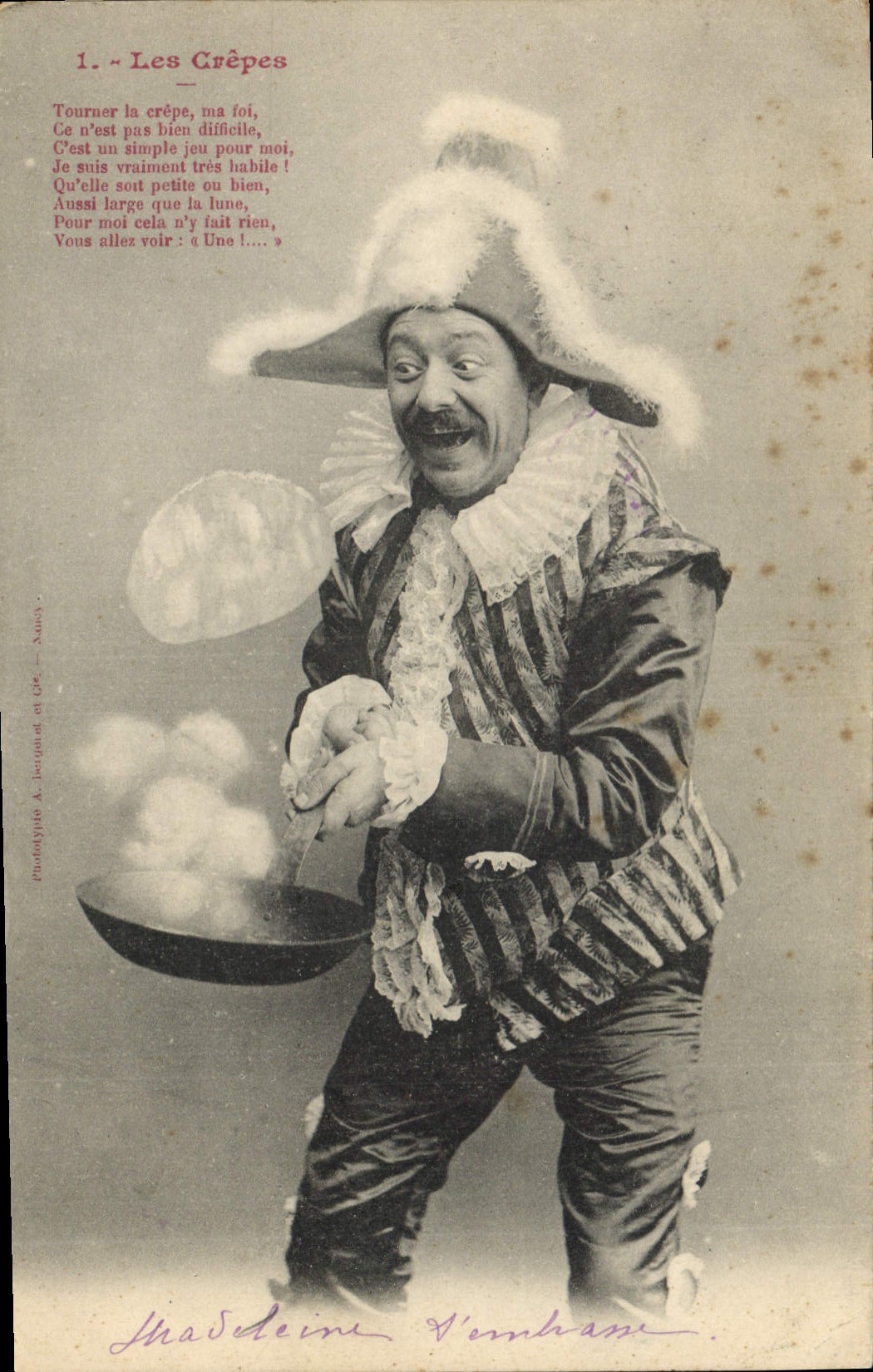 Postal Fantasia Hombre las filloas