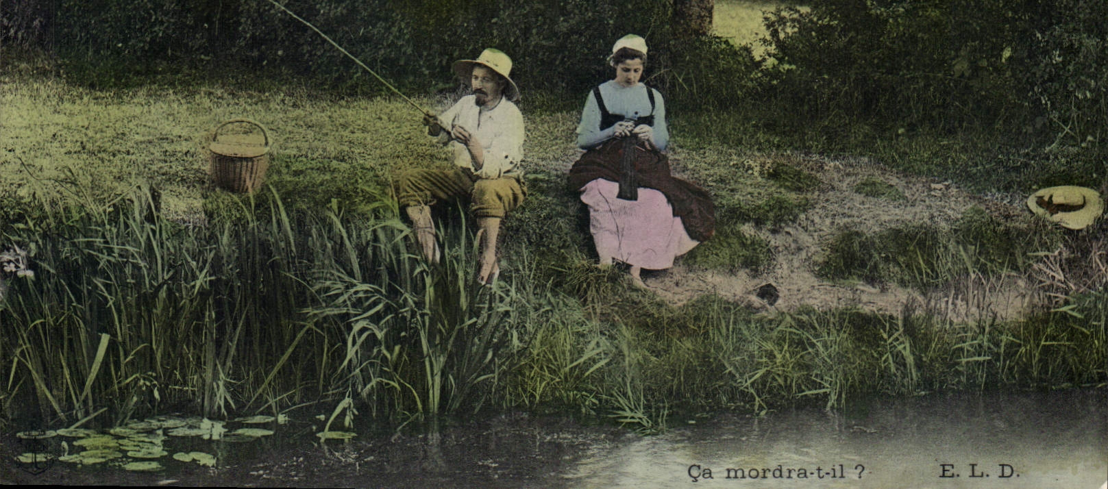 Postal Pesca Pecador Folclore