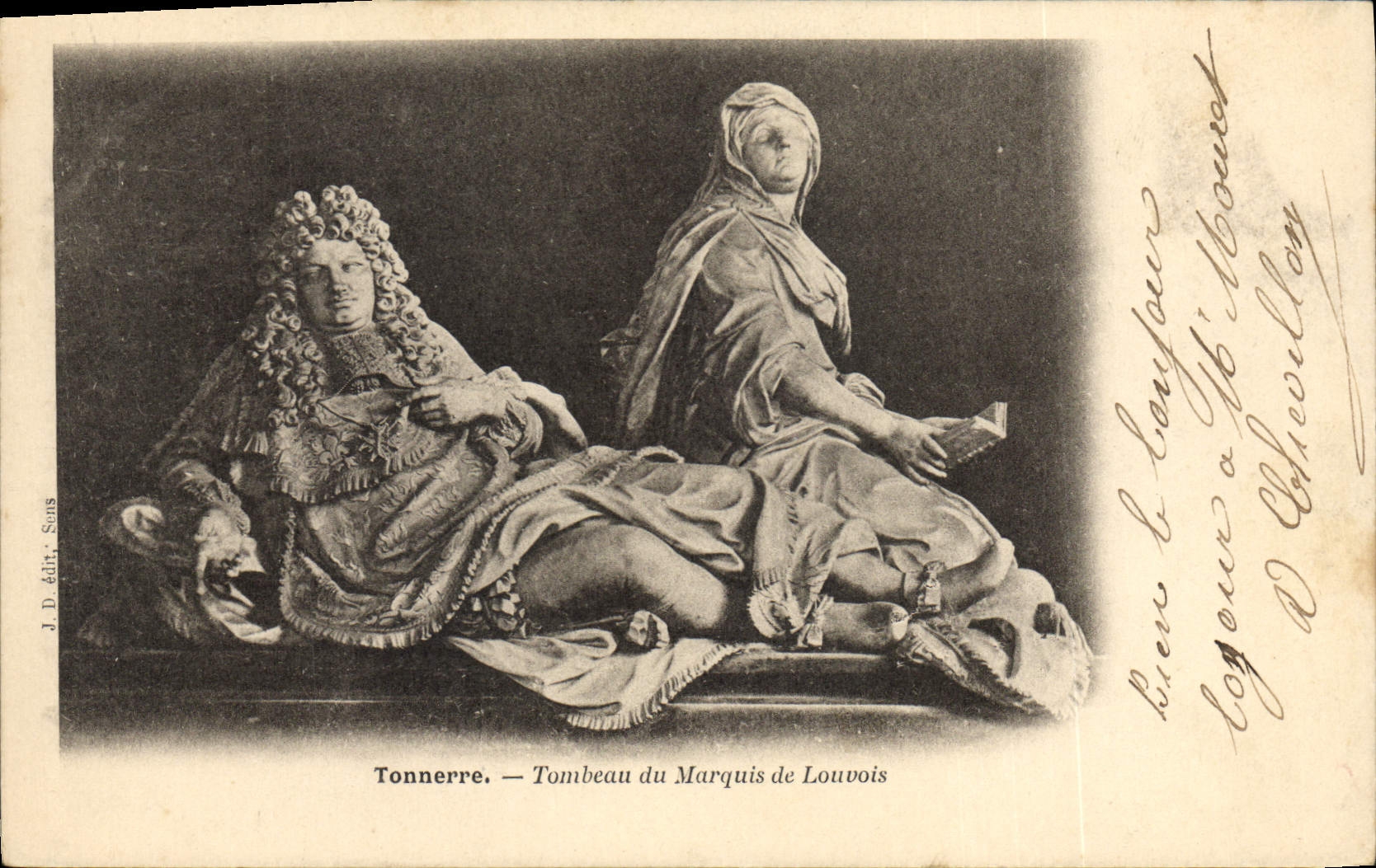 CPA Mort Tonnerre Tombeau du Marquis de Louvois