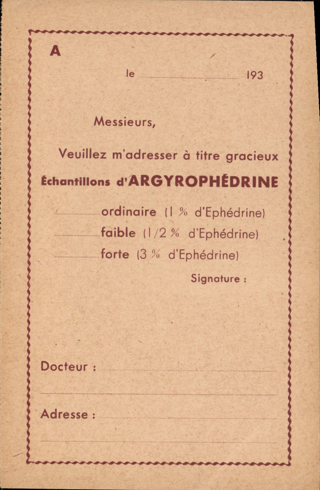 Postal Salud Argyrophedrine Avenida de Jean Jaurès Suresnes