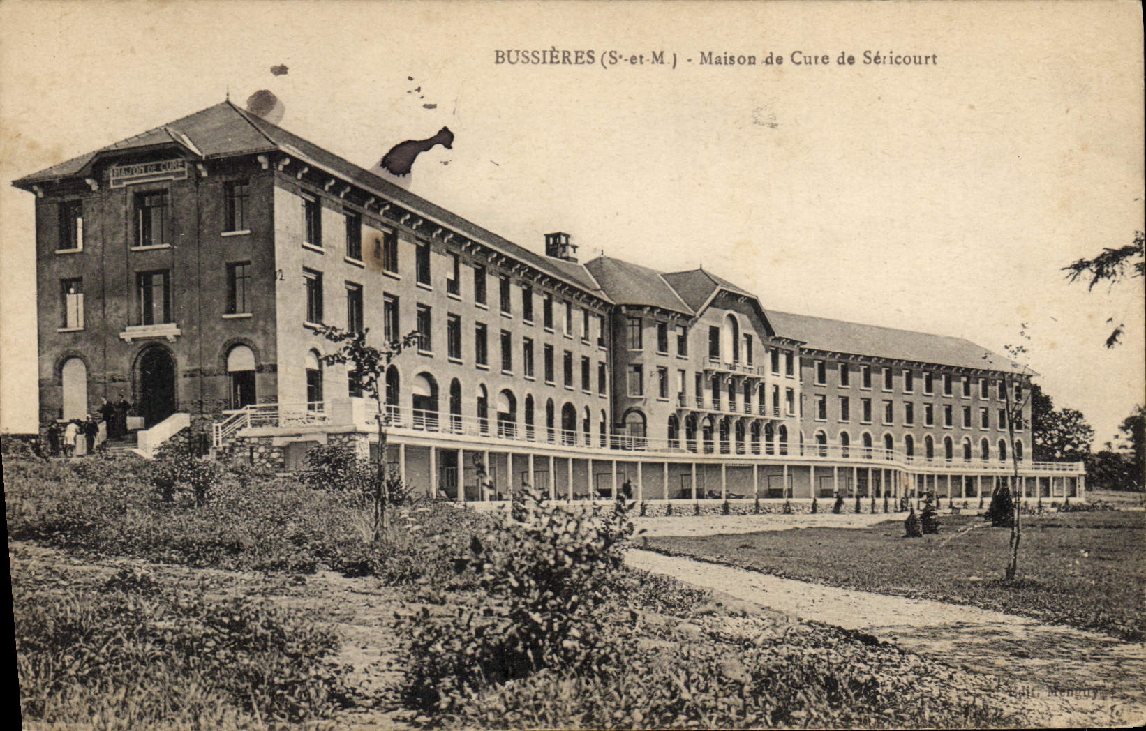 Vintage Postcard Health Bussieres House of cure of Sericourt