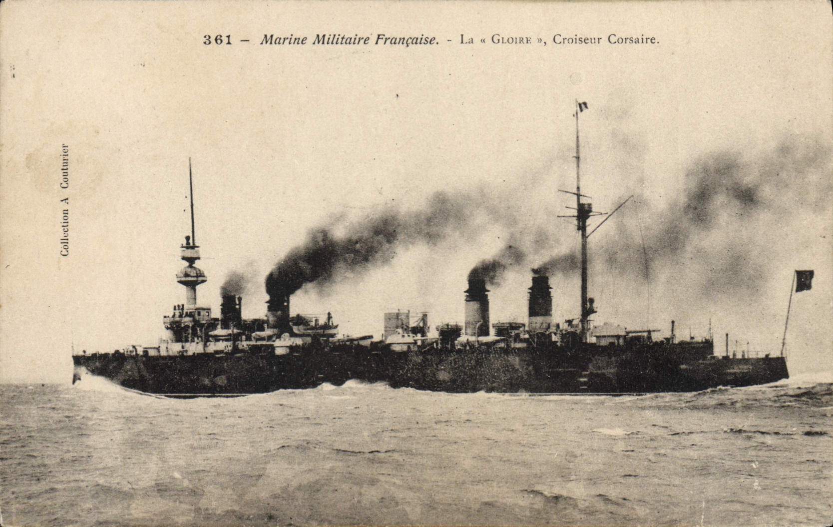 Postal Barco la Gloria Crucero Corsario