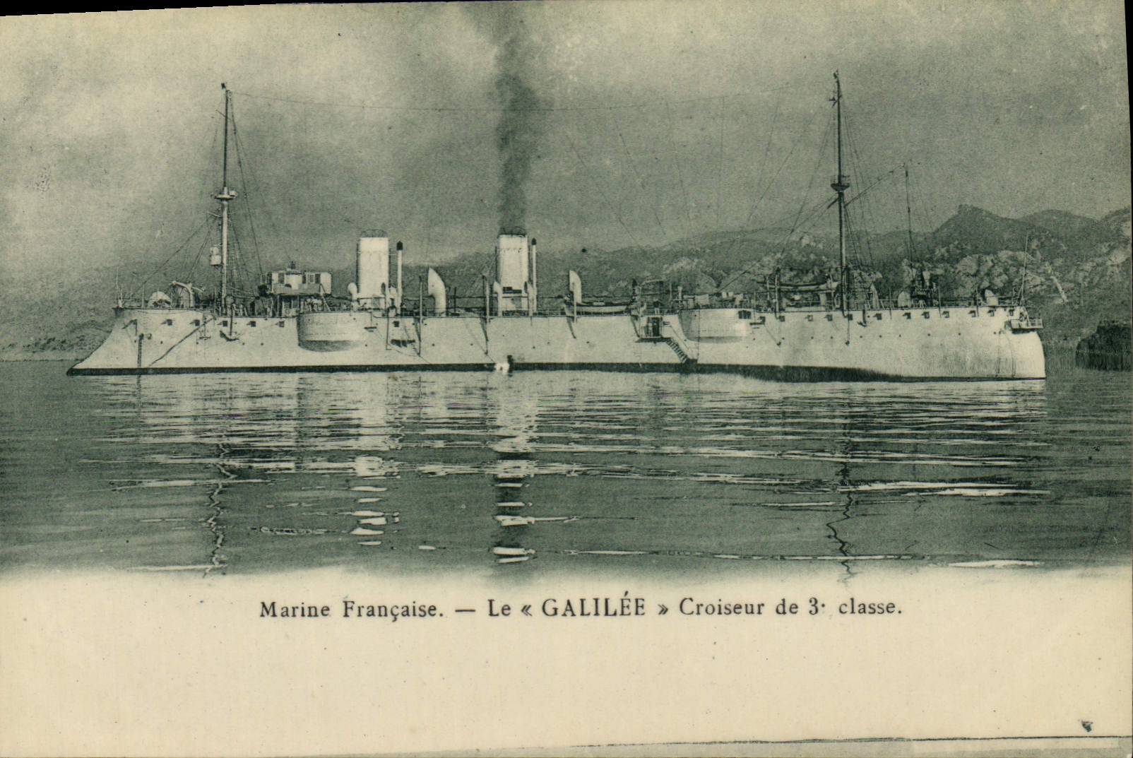 Vintage Postcard Boat Galileo Cruiser of 3rd class