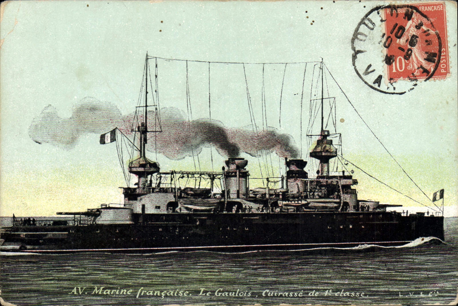 CPA Bateau Le Gaulois Cuirasse de 1ere classe