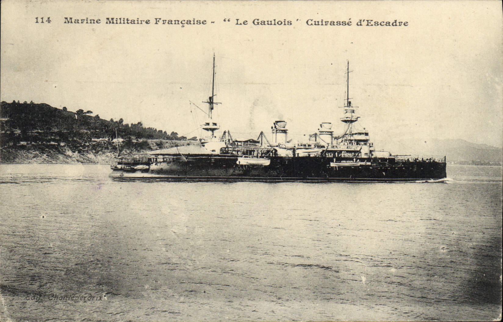 CPA Bateau Le Gaulois Cuirasse d'escadre