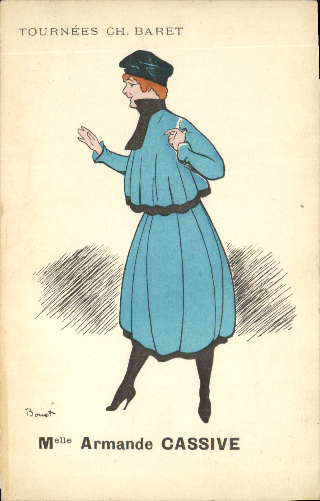 Postal a Volver CH Baret Srta. Armande Cassive