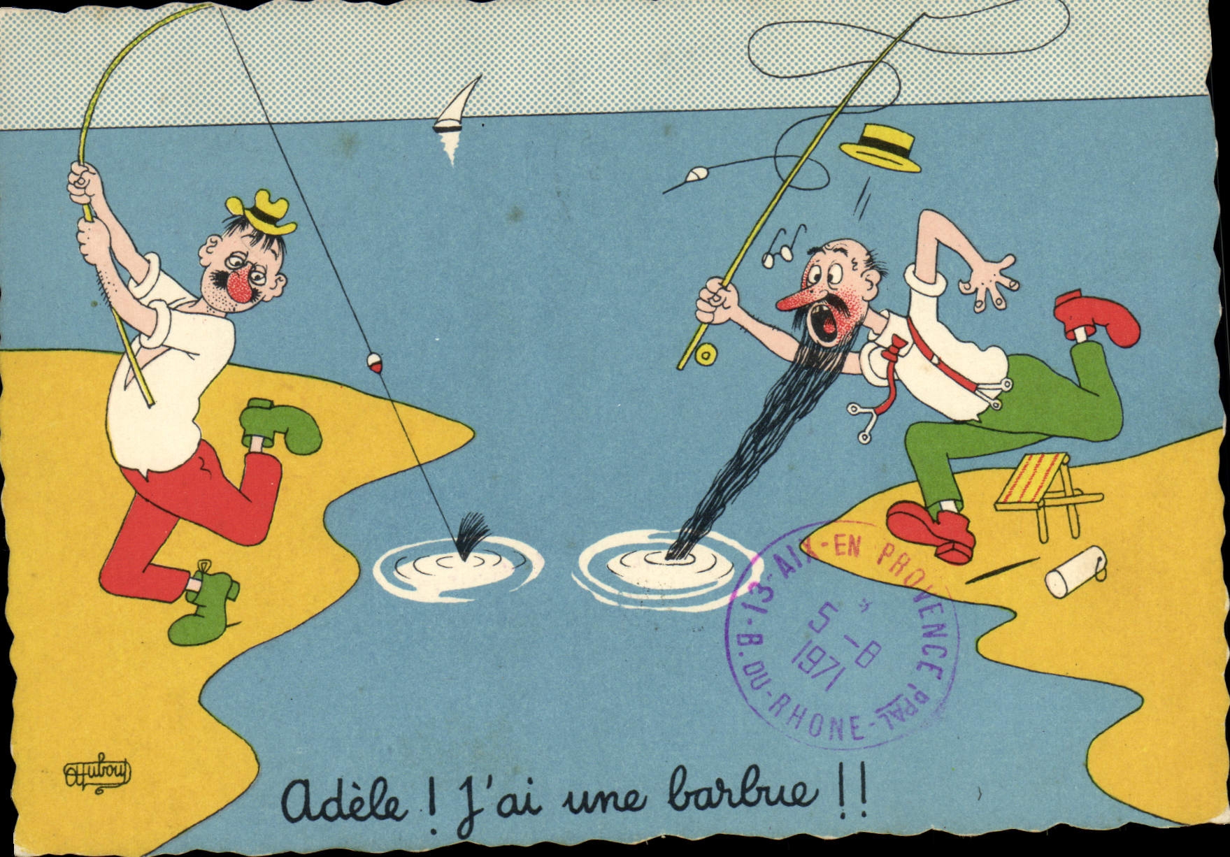 Modern Postcard Humor Adele I have bearded