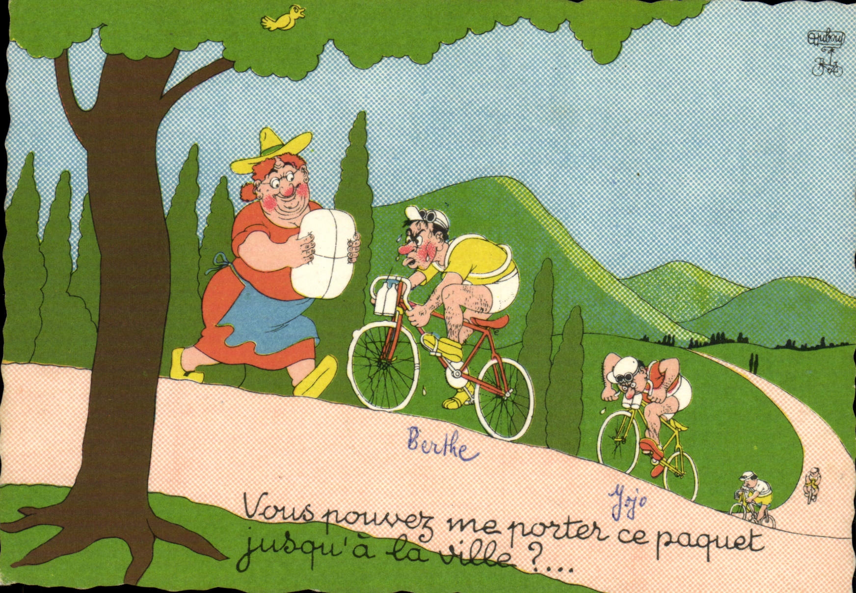CPM Humour Cyclisme