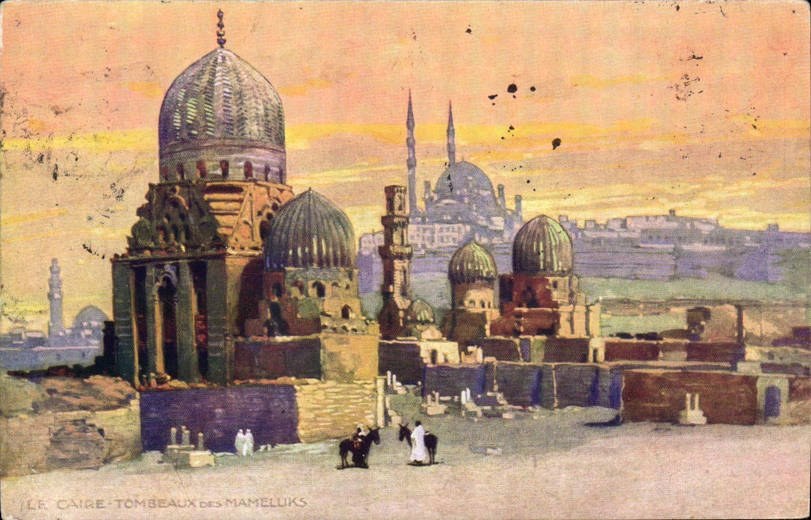 CPA Fantaisie Orientalisme Le Caire Tombeaux des Mameluks