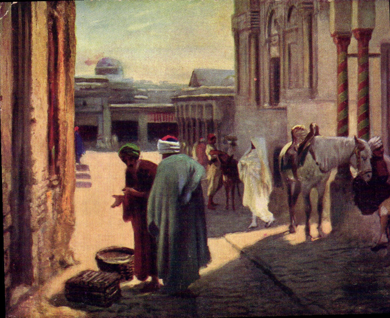 CPA Fantaisie Orientalisme Entree d'un palais du Rey