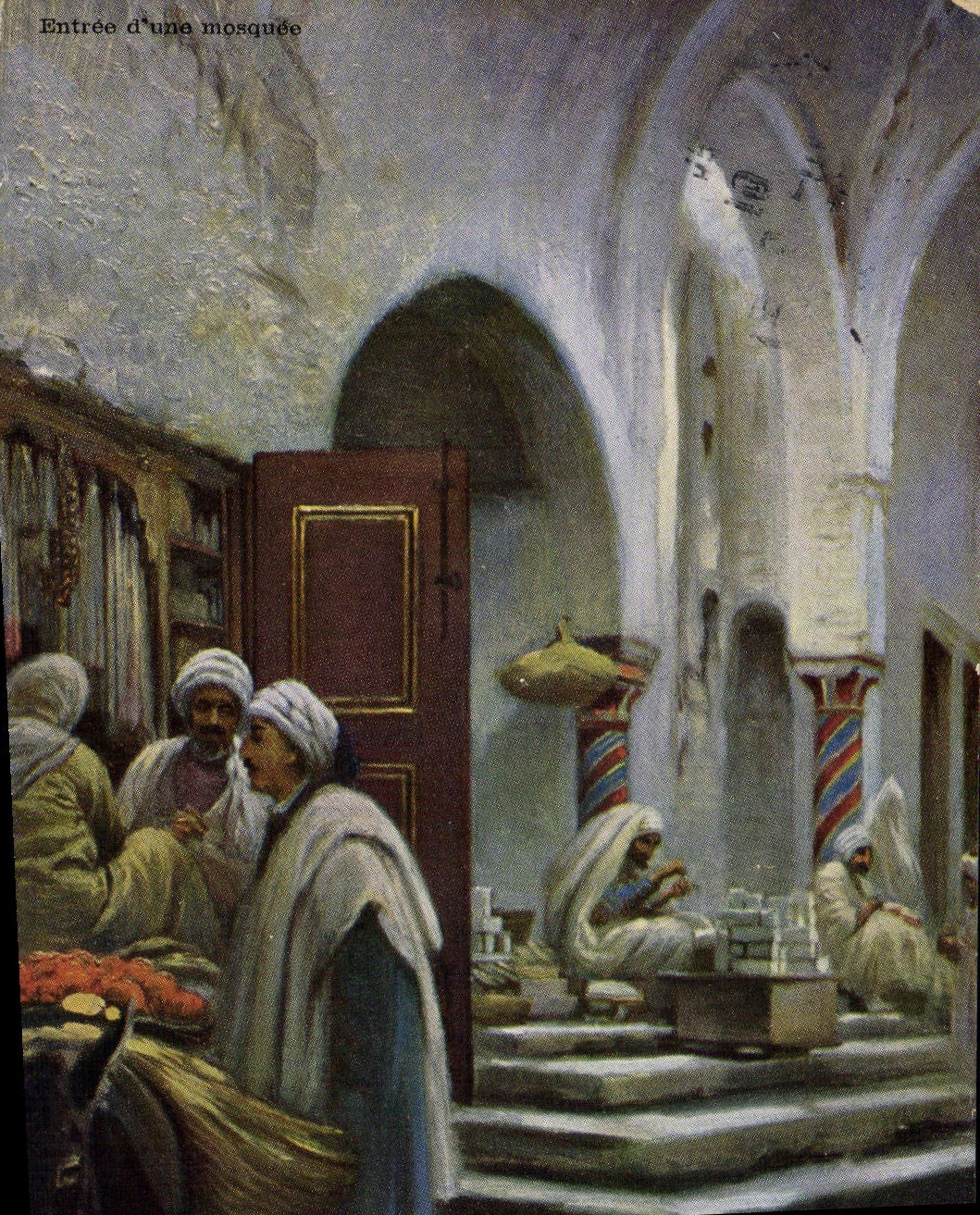 CPA Fantaisie Orientalisme Entree d'une mosquee