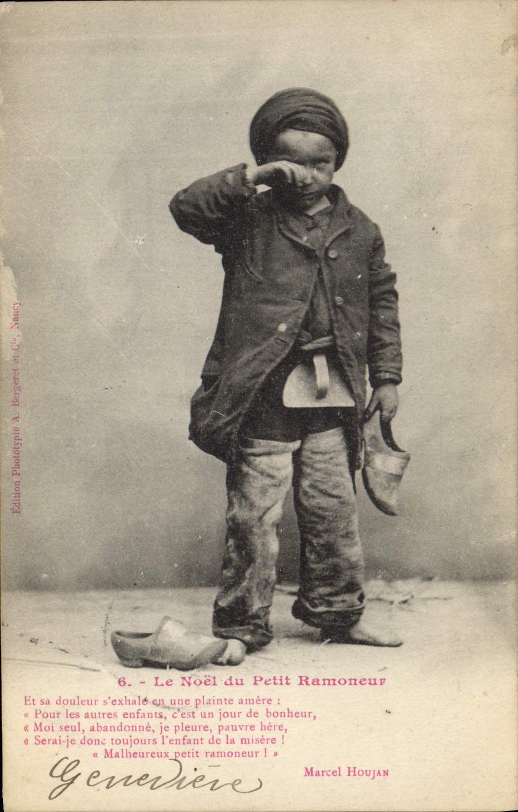 CPA Fantaisie Enfant Le Noel du Petit Ramoneur