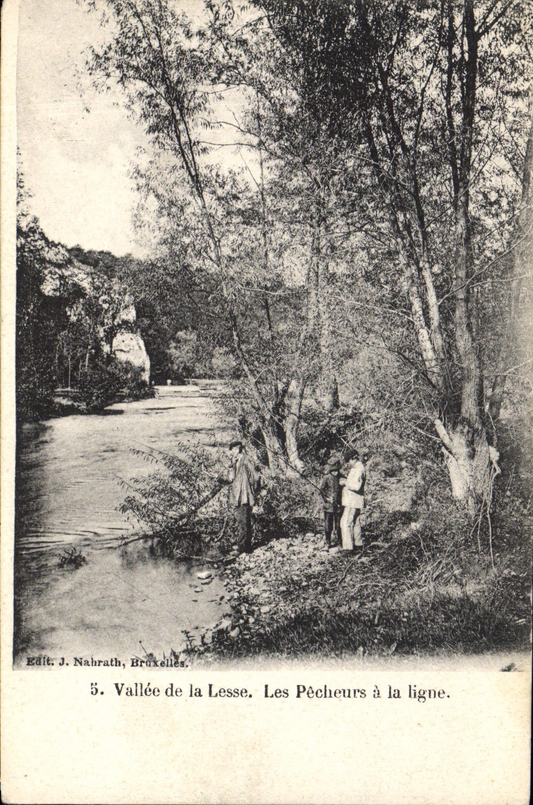 Postal Pesca Pecador Valle de hiere a los pecadores tiene la línea