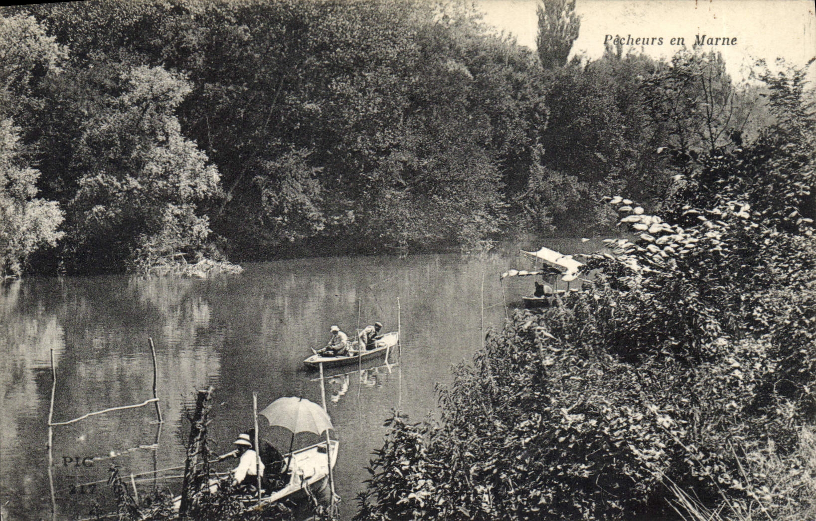 Postal Pesca Pecador Pecadores en Marga