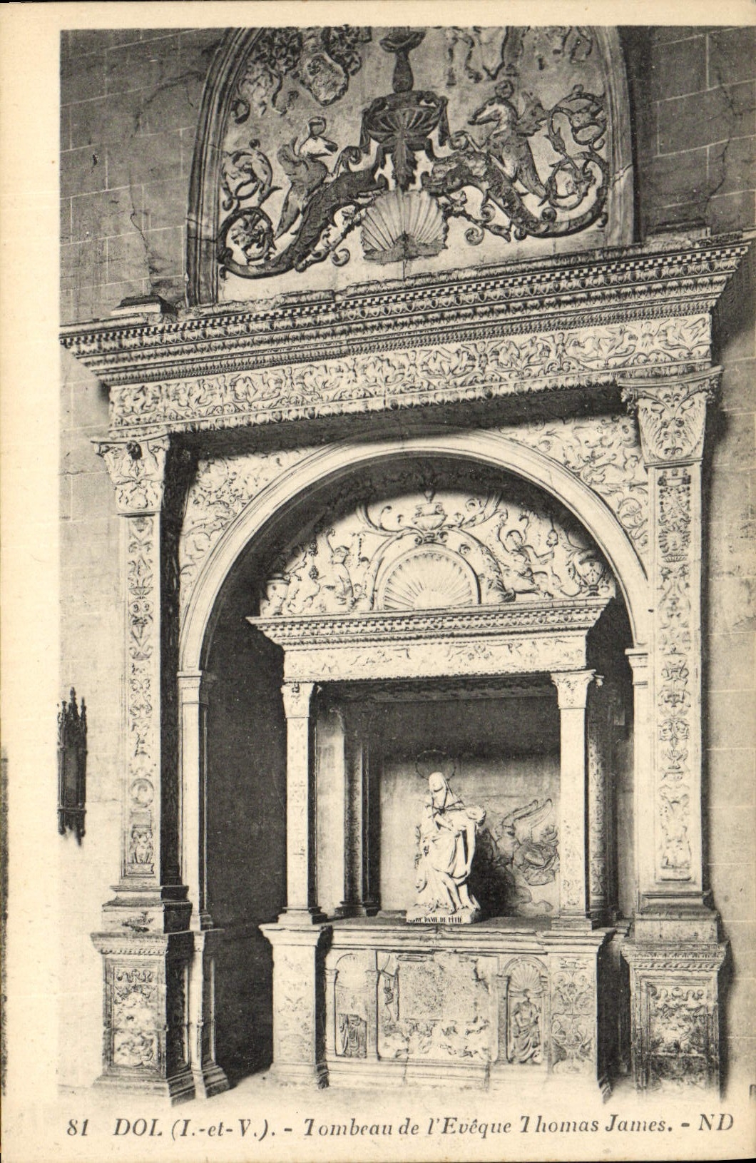 Postal Dolo Tumba del obispo Thomas James