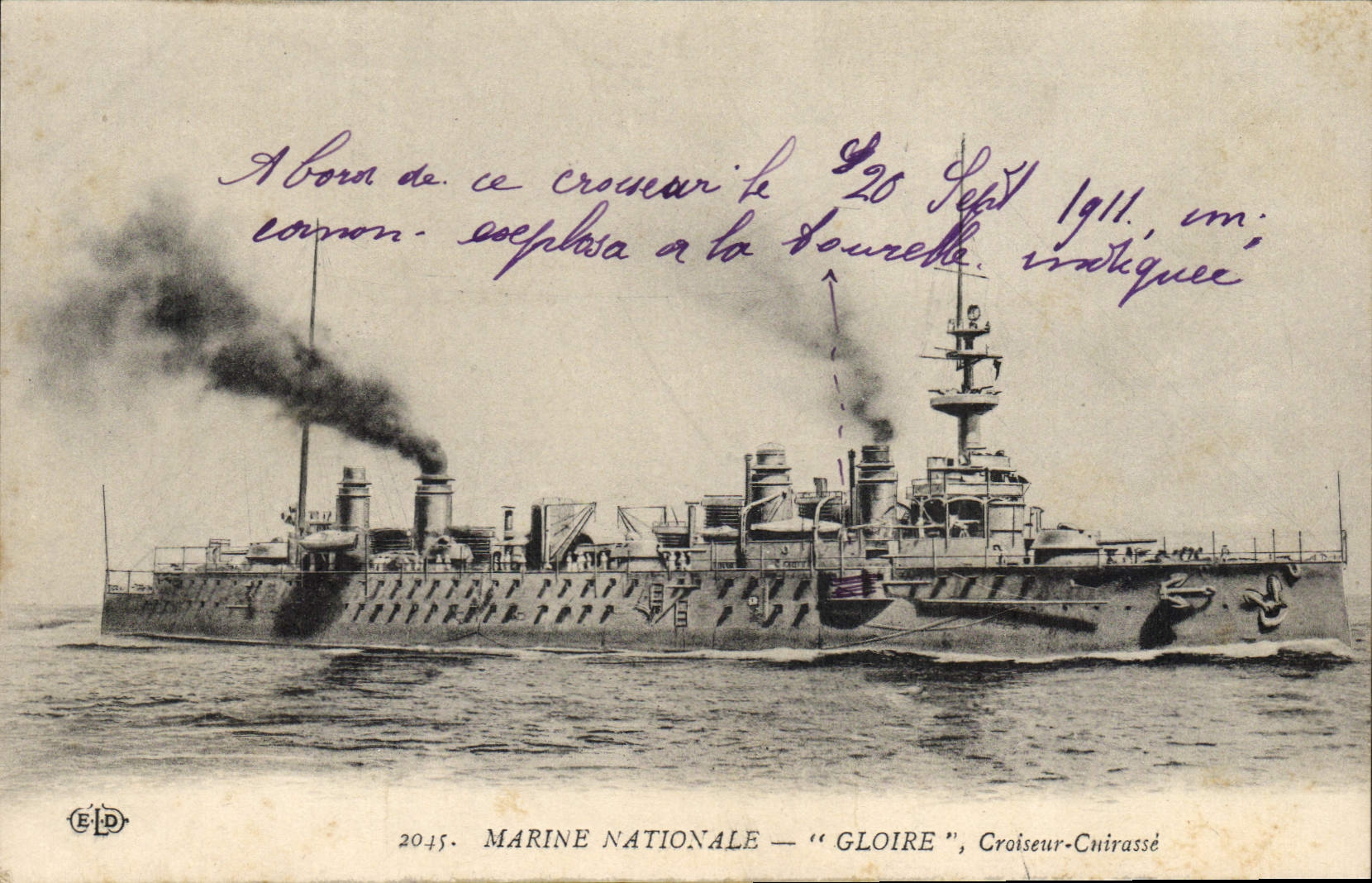 CPA Bateau Gaulois Cuirasse d'escadre 