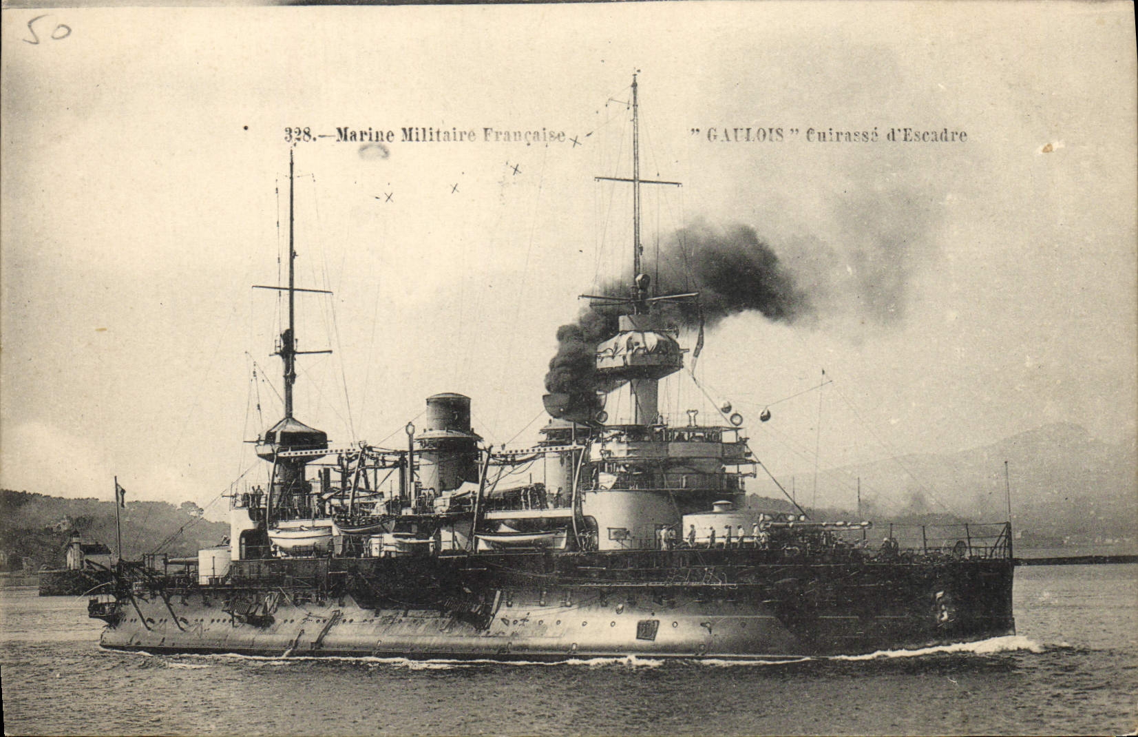 CPA Bateau Cuirasse Gaulois