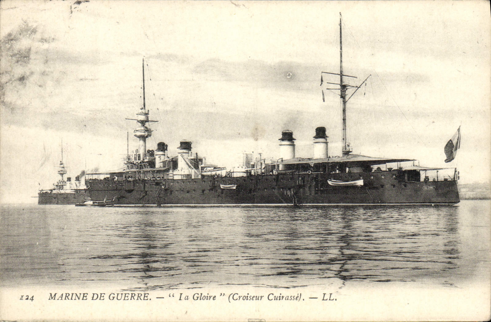 Vintage Postcard Bateau the Cruiser Armours Glory